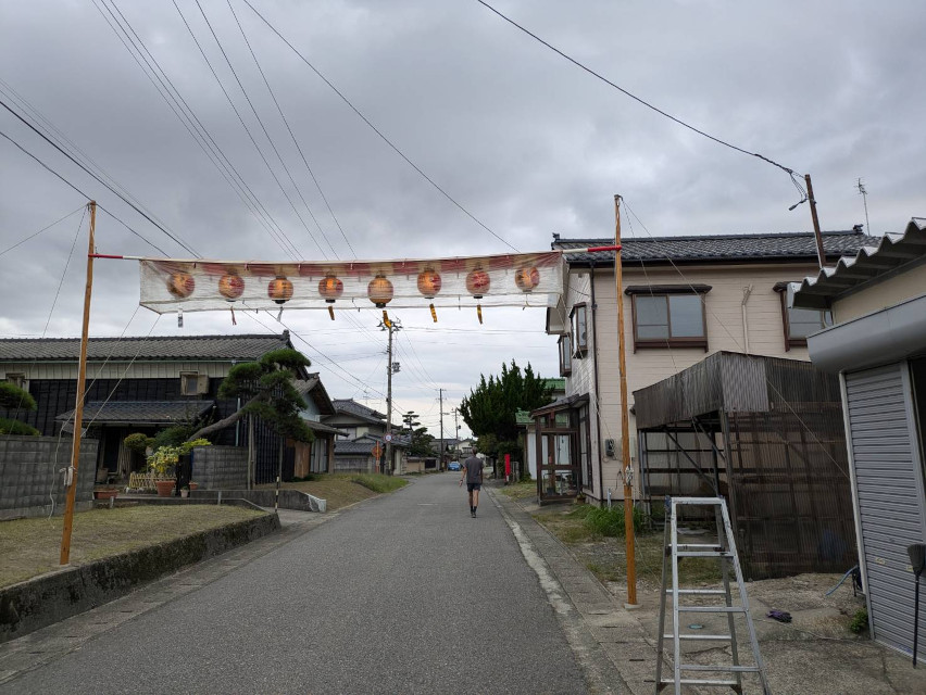 秋祭りの準備　お祭りは１０月１日だけど・・・